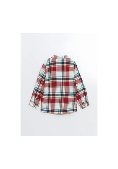 LC Waikiki Lcw Kids Ekoseli Uzun Kollu Ekose Desenli Erkek Çocuk Gömlek Red Checked