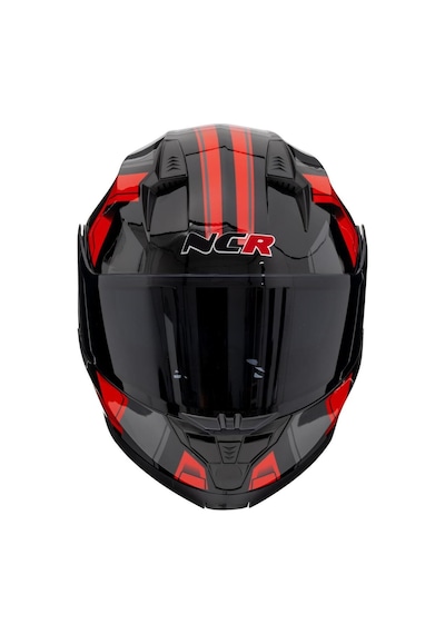 Ncr Icon Siyah Vizörlü Çene Açılır Kask Kırmızı