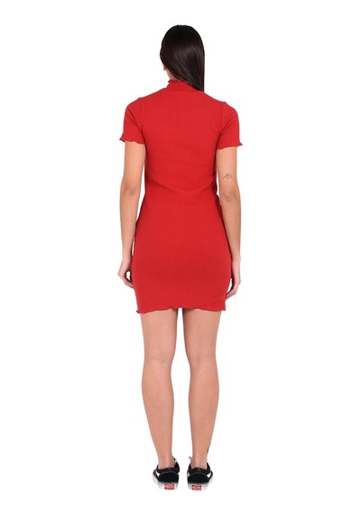 U&me Ribbed Elbise Kiremit Um236014401 R115 Kiremit