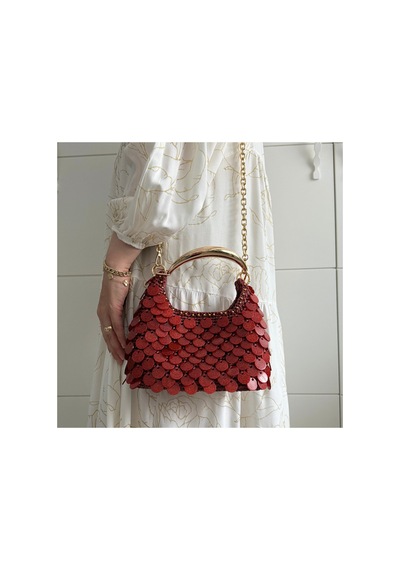 Bolca Emek Pullu El Emeği Kadın Çantası Bordo - 910080468 Bordo - 910080468 Bordo