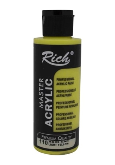 Rich Master Acrylic Akrilik Boya 110Açık  Sarı 120 Cc
