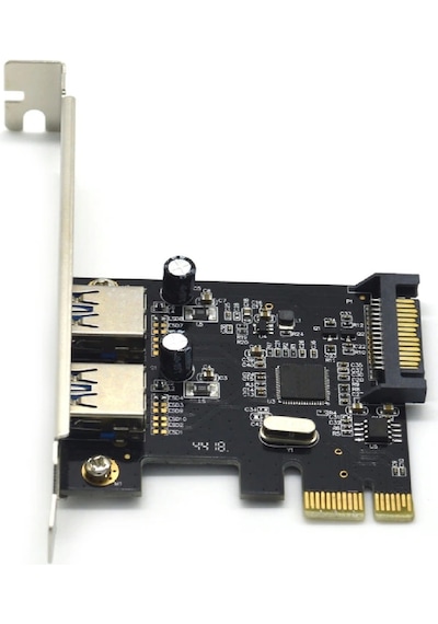 4459 Pci-e Express Usb 3.0 Hub 2 Port Molex Sata Çoklayıcı Kart