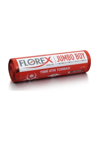 Florex Atık Jumbo 80X110 Çöp Poşeti/Torbası-10 Rulo Florex Atık Jumbo 80X110 Çöp Poşeti/Torbası-10 Rulo