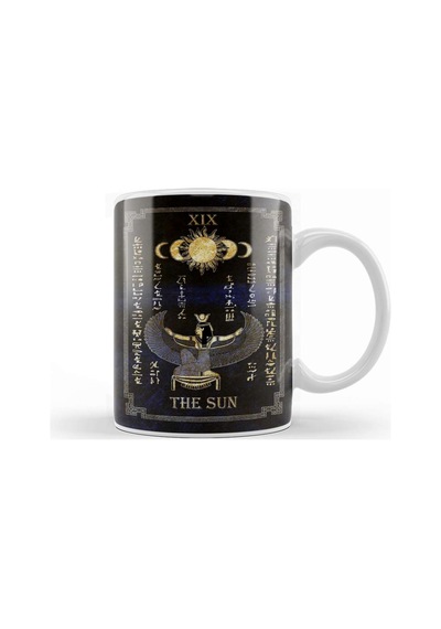 Tarot Quot The Sun Quot Goddess Isis Black Version Kupa Bardak Porselen Karışık