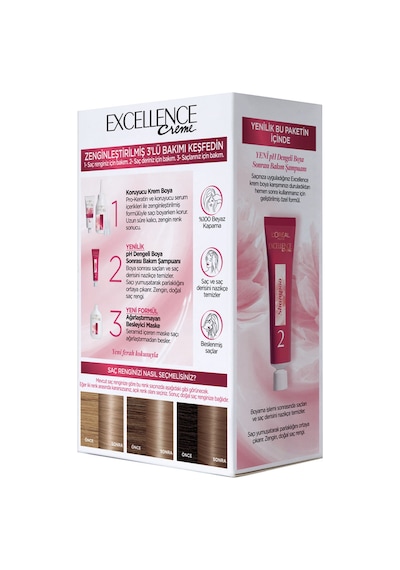 L'Oréal Paris L'Oréal Paris Excellence Creme Saç Boyası 8.1 Koyu Sarı Küllü 8.1 Koyu Küllü Sarı