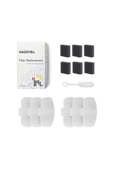 Haustier Wf009l-wf009ls Otomatik Kedi Su Sebili - Filtre Seti 6 Adet