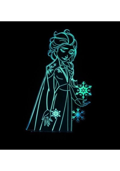 Disney Frozen Karlar Ülkesi Gece Lambası Mavi
