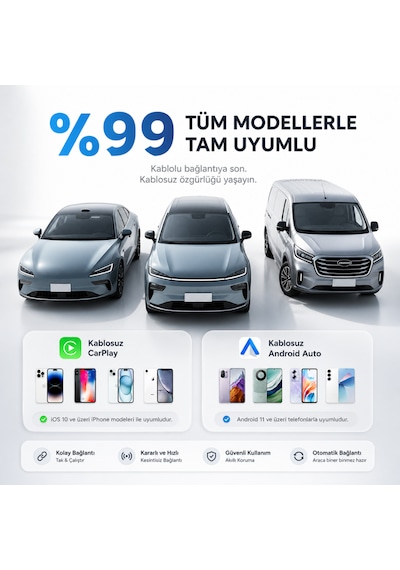 Aı Box Kablosuz Carplay & Android Auto Multimedya Dönüştürücü Diğer