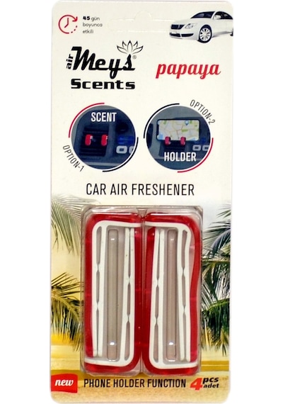 Meys Vent Clipps Havalandırma Koku Papaya (Kırmızı)