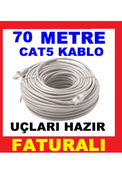 70 Metre Bakir Internet Ethernet Kablosu