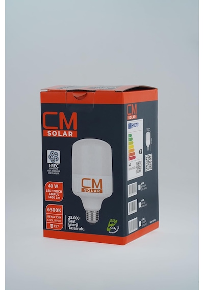 40w Yüksek Performanslı Led Torç Ampul, E27 Duy, 6500k Beyaz Işık, 3400lümen Standart