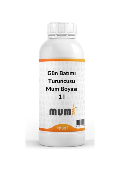 Sıvı Mum Boyası Gün Batımı Turuncusu 1 Litre Turuncu