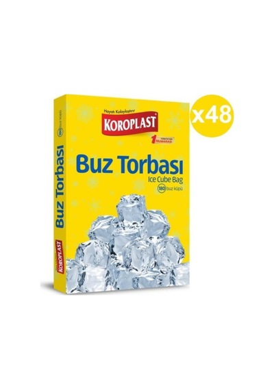 Koroplast Buz Torbası 180 Küp 48 Paket