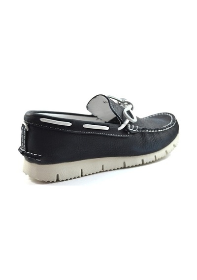 Komcero 3557-120 Lacivert Hakiki Deri Nubuk Casual Erkek Ayakkabı-Lacivert