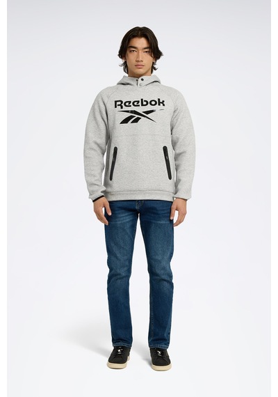 Reebok Overhead Hoody Fleece Gri Erkek Sweatshirt 000000000102237940