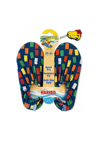 Haribo Lisanslı Renkli Ayıcık Desenli Çocuk Deniz Ayakkabısı Lacivert