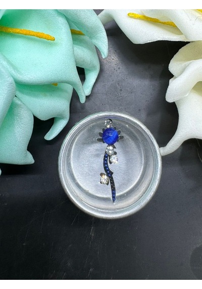 Yüz Taşı Face Gems Yapışkan Burun Parmak Hızma Model16 Mavi