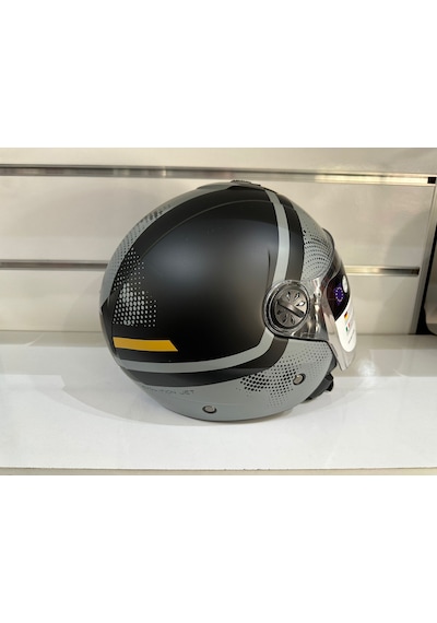 Sway SW-715 Gemini Açık Motosiklet Kaskı Siyah - Titanyum