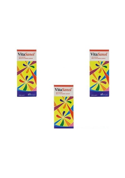 Vitasanol Multivitamin Şurup 250 Ml 3 Adet