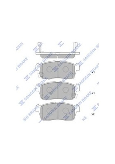 Sangsın Sp1549 Ön Fren Balata Daıhatsu Copen 1.3l L881 06- / Sırıon 1.0l 1kr-fe M300 05- / Suzukı Alto 1.1l F10d Rf410 Y.m. 04-05 / Super Carry 1.3l G13b Ga413 99- Aşınma İkaz Soketli 04465b1010-5581080g10-5581076a00 1 Takım -ıdır
