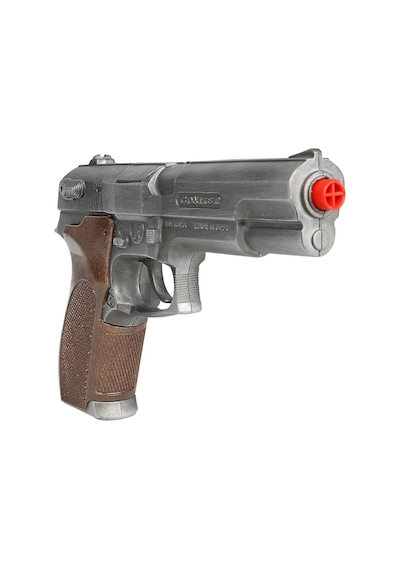Police Pistol 8 Shots - Old Silver