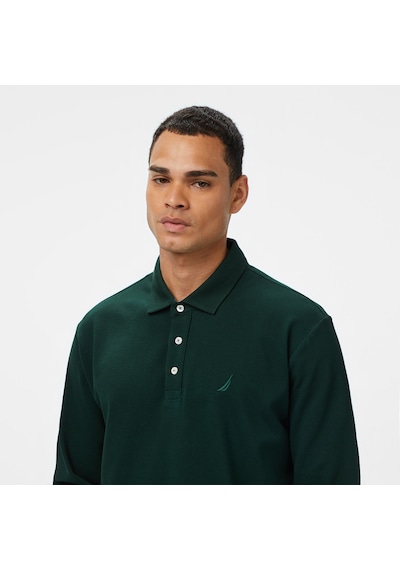Nautica Erkek Yeşil Classic Fit Uzun Kollu Polo Yaka T-shirt 026 K57042t Yeşil