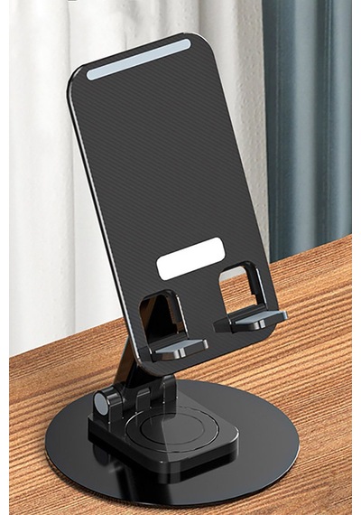 Katlanabilir Telefon Tablet Tutucu Stand Portatif Sarsılmaz Stand Tel Tablet Standı Siyah