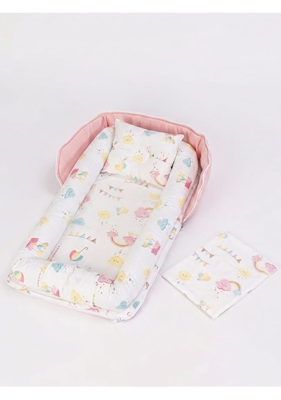 Tiffany Taşınabilir Çantalı Babynest - Pembe