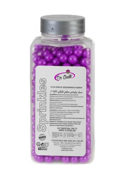 8 Mm Mor Boncuk Şeker 250 G Pasta Ve Tatlı Süsleme Şekeri