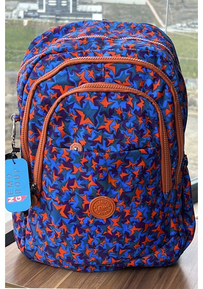 Nemo Bags Mor Desenli Çantası Krinkıl Su Geçirmez Okul Çantası