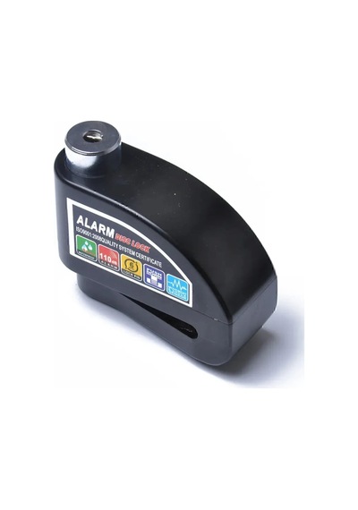 110 Db Siyah Motosiklet Alarmlı Disk Kilidi Hatırlatma Kablolu