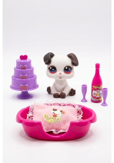 Petclub Sevimli Minişin Yatak Odası Oyun Seti Sevimli Köpek Ve Eğlenceli Aksesuarlı Oyuncak