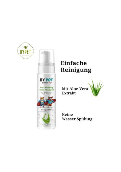 Tr Aloe Vera İçerikli Kedi Ve Köpek Kuru Yıkama Bakım Şampuanı Tüy Deri Bakım Köpüğü 200 Ml