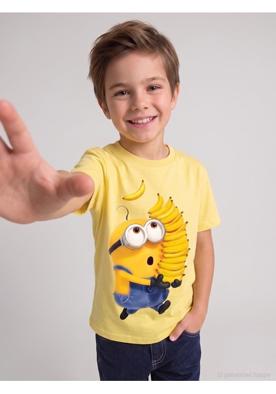 Minions 2-9 Yaş Tişört - Sarı