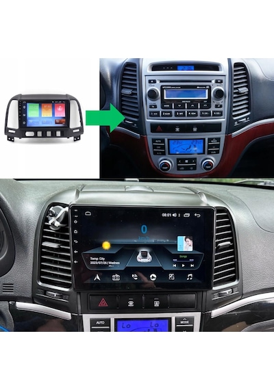 Hyundai Santa Fe 9"inch Android 14 Multimedya Sistemi 4-64 Navimex 2006-2011 Diğer