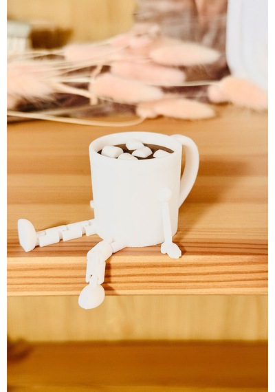 Mini Marshmallowlu Sıcak Çikolata Figürü - Dekoratif Obje Sıcak Çikolata - 703877801