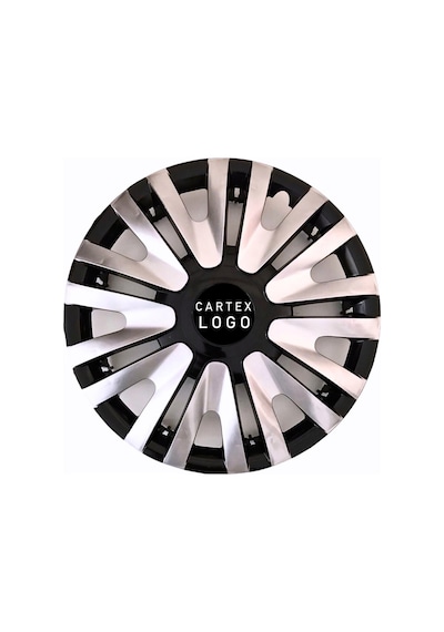 Volkswagen Caddy 15'' Inç Gri - Siyah 4lü Set Jant Kapağı Çelik Jant Görünümlü