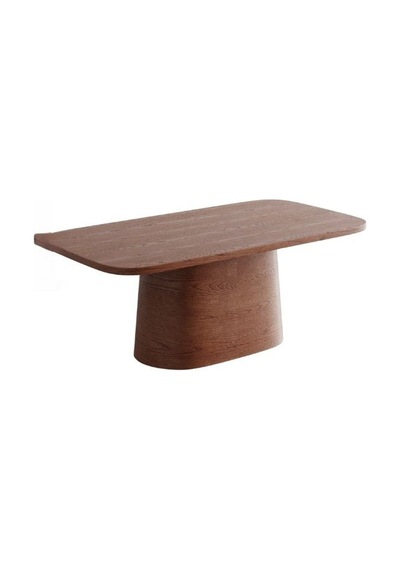 Barocco İtalyan Still Oval Ahşap Yemek Masası 100x200 Açık Ceviz