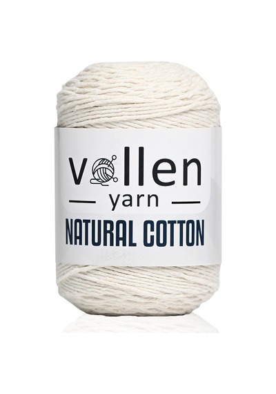 100gr/200mt Premıum Doğal Koton Amıgurumi Ve Punch Ipi,tığ Işi El Örgü Ipi,krem
