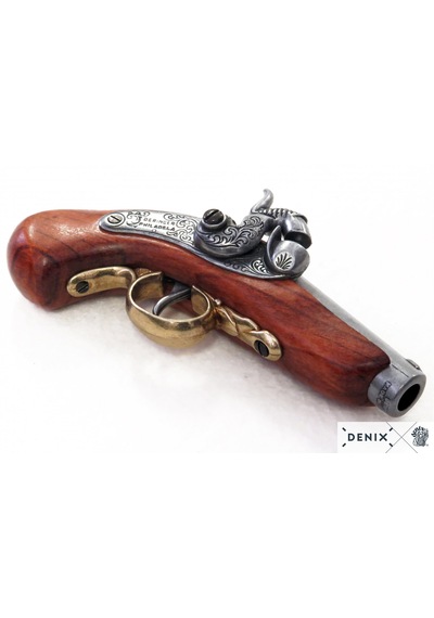 Denix Usa 1850deringer Mini Pistol 17cm Koleksiyon Obje