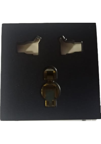 Viko Panasonic Modüler Siyah Universal Combi Priz Alt+kapak 2m - Wvtt22244bl-tr