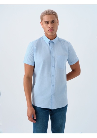 LOFT Regular Fit Erkek Gömlek K.kol Lf2024492 Q1.v1 Açık Mavi LOFT Regular Fit Erkek Gömlek K.kol Lf2024492 Q1.v1 Açık Mavi