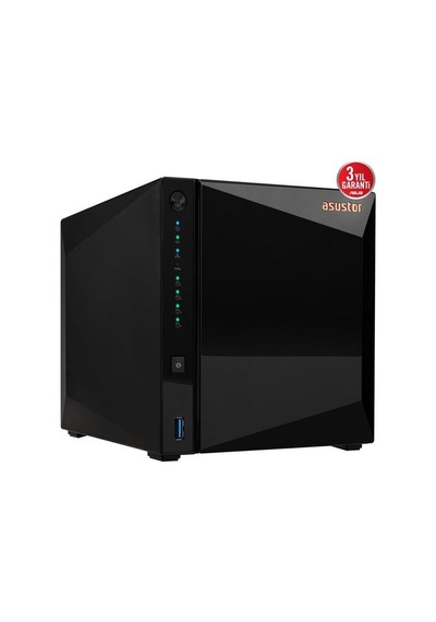 Asustor As3304t V2 Realtek Qc-2gb Ram-4-diskli Nas Sunucu Disksiz