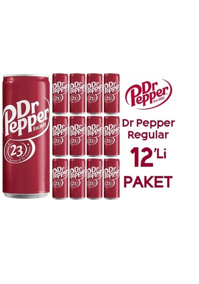 Dr Pepper Aromalı Gazlı İçecek 12 x 330 ML