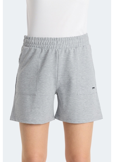 Slazenger Roko I Kadın Cepli Gri Şort Gri