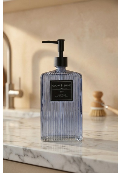 Acar 9175 Raschel Cam Sıvı Sabunluk Mavi 780 Ml