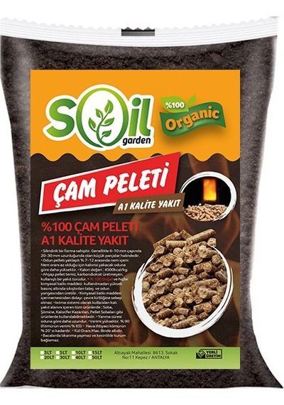 Soil Garden Çam Peleti A1 Yakıt için 40 Lt
