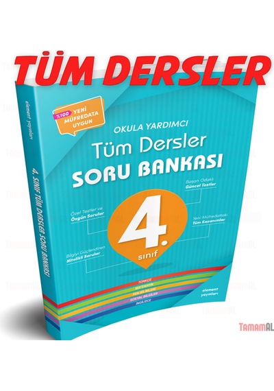 4.Sınıf Tüm Ders Soru Bankası Türkçe Mat Fen Bil Sos