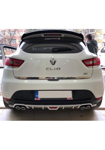Renault Clio 4 Arka Tampon Difüzör Gri
