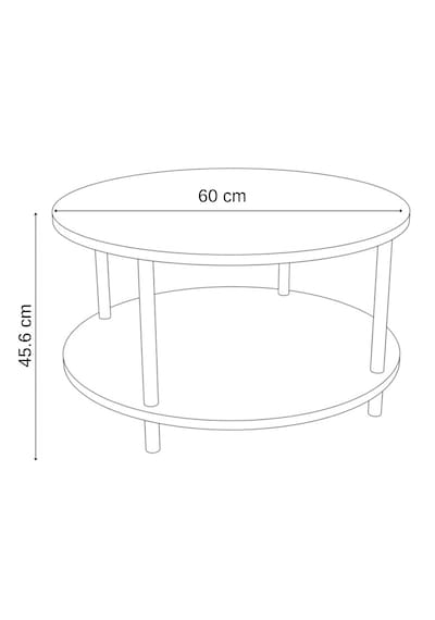 Alpaevmobilya Modern Yuvarlak Orta Sehpa 60 Cm 2 Raflı Ahşap Ayaklı Çok Amaçlı Organizer Sehpa Beyaz Alpaevmobilya Modern Yuvarlak Orta Sehpa 60 Cm 2 Raflı Ahşap Ayaklı Çok Amaçlı Organizer Sehpa Beyaz